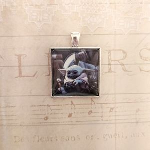 Baby Yoda "The Child" One Inch Pendant with chain